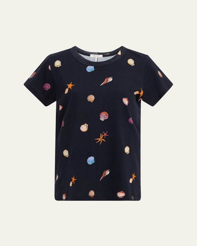 Short-Sleeve Allover Seashell T